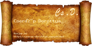 Cserép Dorottya névjegykártya