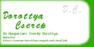dorottya cserep business card